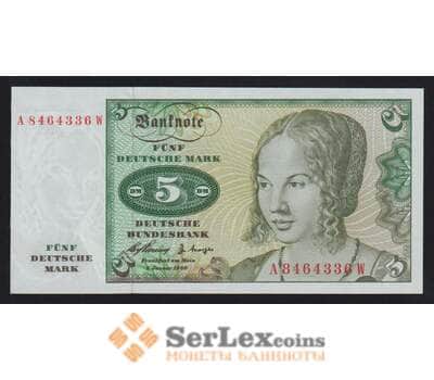 Германия ФРГ 5 марок 1960 Р18 UNC арт. 54006
