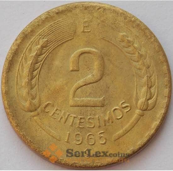 Чили 5 сентесимо 1965 КМ193 aUNC (J05.19) арт. 17032