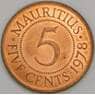 Маврикий 5 центов 1978 КМ34 UNC арт. 56393