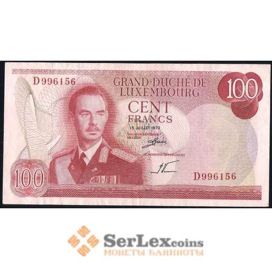 Люксембург банкнота 100 франков 1970 Р56 XF арт. 39756