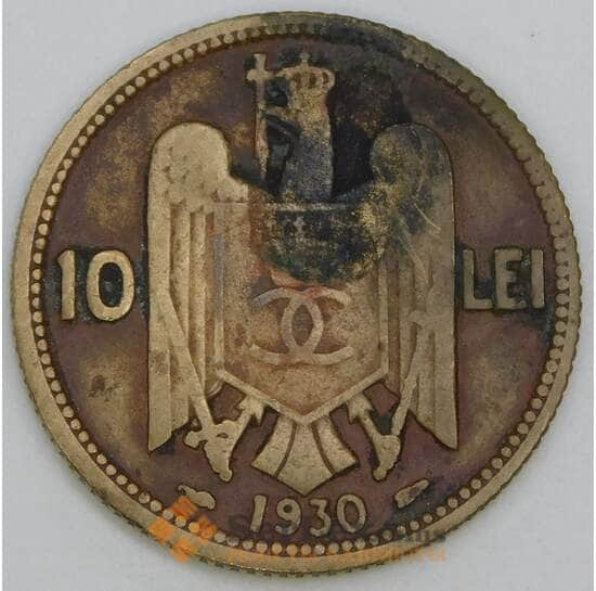 Румыния 10 лей 1930 КМ49 F арт. 56179 Румыния 10 лей 1930 КМ49 F арт. 56179