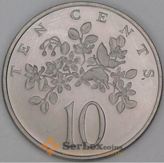 Ямайка 10 центов 1976 КМ54 Proof арт. 54091