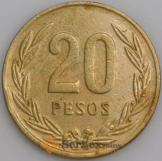 Колумбия монета 20 песо 1988 КМ271 VF арт. 45289