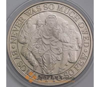 Монета Гибралтар 1/2 кроны 2020 UC308 Proof 80 лет Битве за Британию Пилоты королевских ВВС арт. 40138