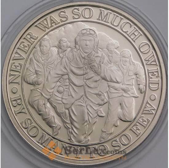 Гибралтар 1/2 кроны 2020 UC308 Proof 80 лет Битве за Британию Пилоты королевских ВВС арт. 40138
