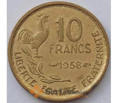 Монета Франция 10 франков 1958 КМ915 UNC (J05.19) арт. 15618