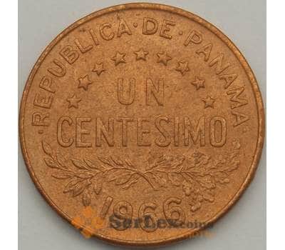 Монета Панама 1 сентесимо 1966 AU КМ22 (J05.19) арт. 18683