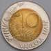 Финляндия монета 10 марок 1998 КМ77 aUNC арт. 41427
