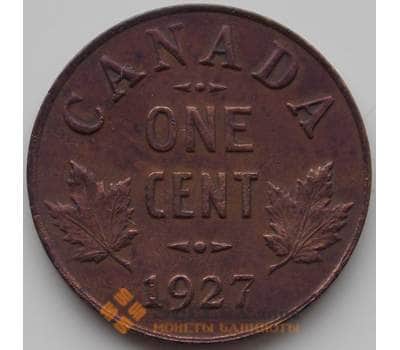 Монета Канада 1 цент 1927 КМ28 XF арт. 11670