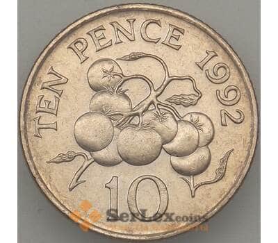 Монета Гернси 10 пенсов 1992 UNC (n17.19) арт. 21131
