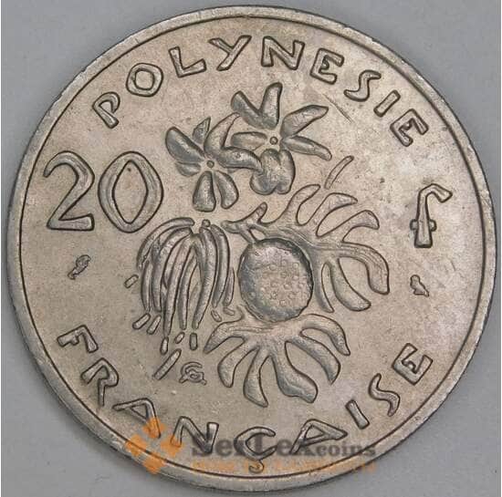 Французская Полинезия 20 франков 1969 КМ6 AU арт. 54843