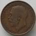 Монета Великобритания 1 пенни 1912 КМ810 F (J05.19) арт. 17096