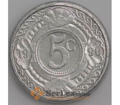 Нидерландские Антиллы монета 5 центов 1990 КМ33 UNC арт. 47600