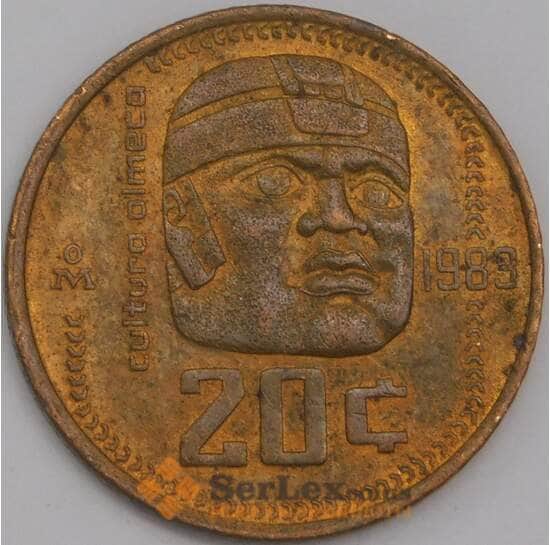 Мексика монета 20 сентаво 1983 КМ491 AU арт. 41942