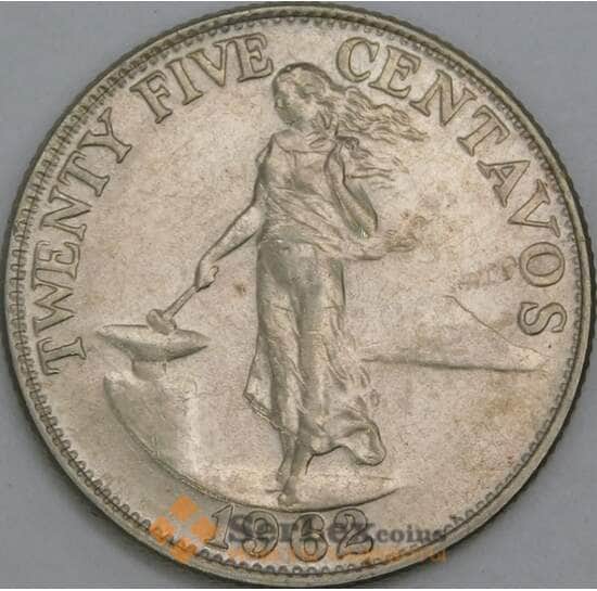 Филиппины 25 сентаво 1962 КМ189 XF арт. 56204 Филиппины 25 сентаво 1962 КМ189 XF арт. 56204