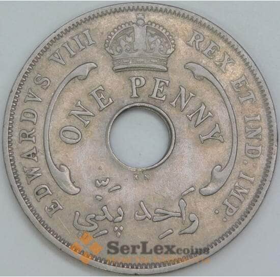Британская Западная Африка 1 пенни 1936 КМ9 VF арт. 7285