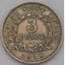 Монета Британская Западная Африка 3 пенса 1938 КМ21 VF арт. 7288