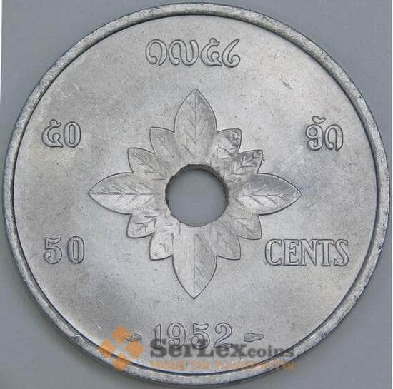 Лаос 50 центов 1952 КМ6 UNC арт. 56433 Лаос 50 центов 1952 КМ6 UNC арт. 56433