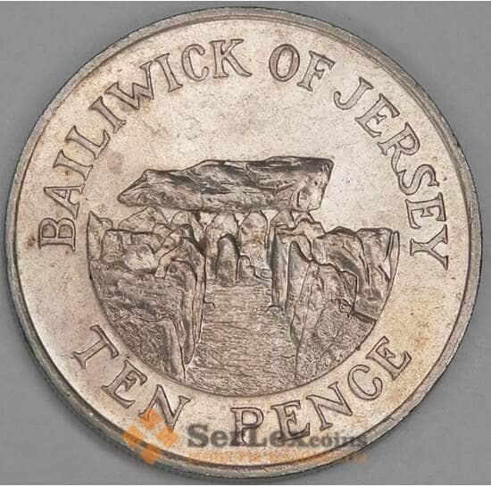 Джерси 10 пенсов 1987 КМ57.1 XF арт. 54927 Джерси 10 пенсов 1987 КМ57.1 XF арт. 54927
