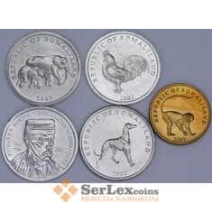 Сомалиленд Набор монет 5, 10, 20 шиллингов (5 шт.) 2002 UNC арт. 57140 Сомалиленд Набор монет 5, 10, 20 шиллингов (5 шт.) 2002 UNC арт. 57140