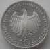 Монета Германия 10 марок 1989 D КМ172 Proof 2000 лет городу Бонн арт. 11655