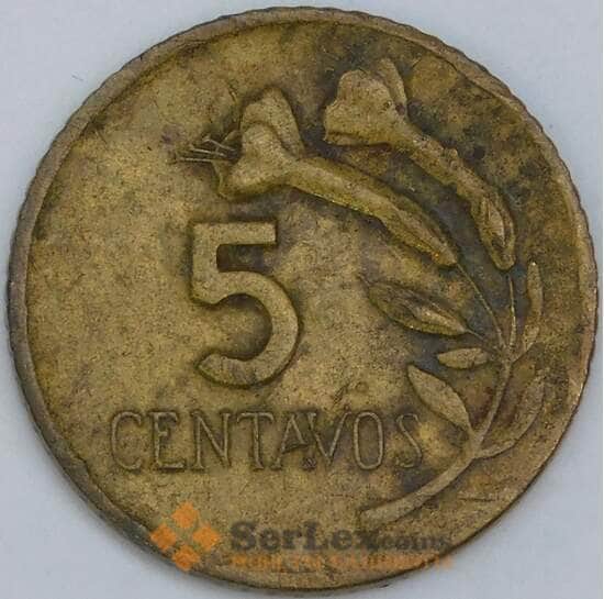 Перу 5 сентаво 1968 КМ244 F арт. 57616