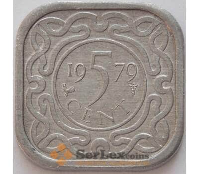 Монета Суринам 5 центов 1979 КМ12a aUNC (J05.19) арт. 16686