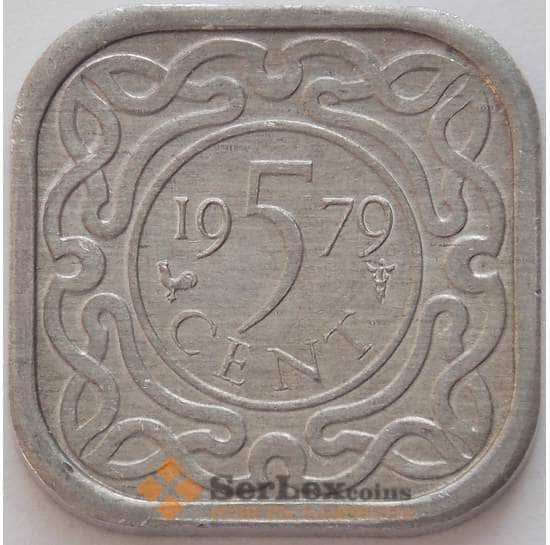 Суринам 5 центов 1979 КМ12a aUNC (J05.19) арт. 16686