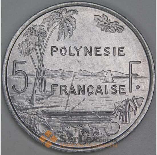 Французская Полинезия 5 франков 1992 КМ12 UNC арт. 54838