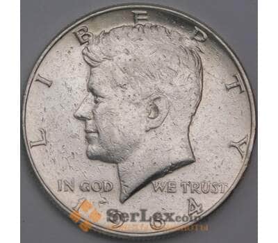 США монета 1/2 доллара 1964 D KM202 F Кеннеди арт. 43118