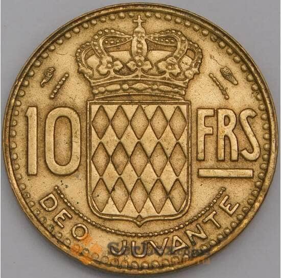 Монако монета 10 франков 1951 КМ130 XF арт. 14600