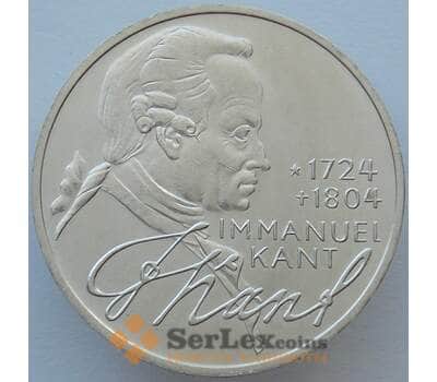 Монета Германия 5 марок 1974 КМ139 UNC Серебро Иммануил Кант (J05.19) арт. 15961