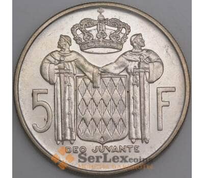 Монако монета 5 франков 1966 КМ141 aUNC арт. 47346