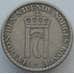 Монета Норвегия 1 крона 1957 КМ397 VF (J05.19) арт. 16361