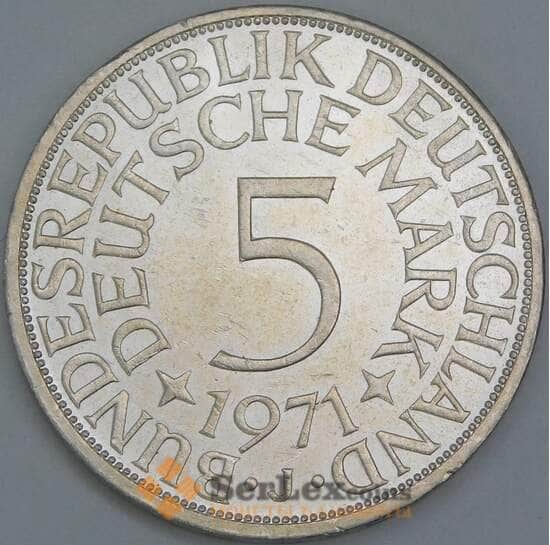 Германия 5 марок 1971 J КМ112 UNC арт. 56818
