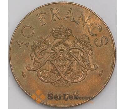 Монако монета 10 франков 1978 КМ154 XF арт. 43166