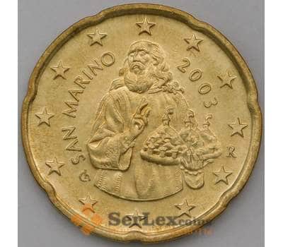 Монета Сан-Марино 20 евроцентов 2003 UNC арт. 28513