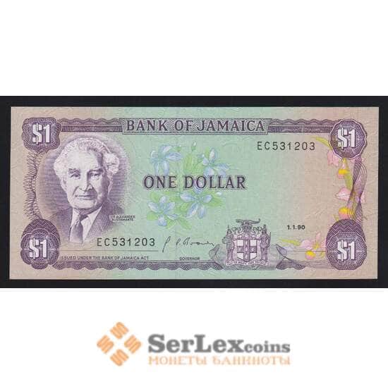 Ямайка 1 доллар 1990 Р68Аd UNC арт. 54733 Ямайка 1 доллар 1990 Р68Аd UNC арт. 54733