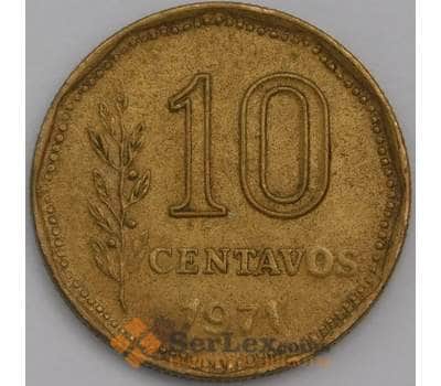 Монета Аргентина 10 сентаво 1971 КМ66 XF арт. 39297
