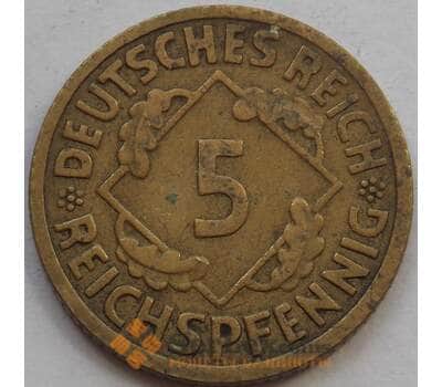 Монета Германия 5 пфеннигов 1925 А КМ39 VF (J05.19) арт. 15052
