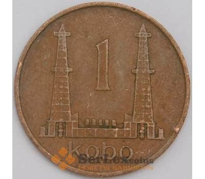 Нигерия монета 1 кобо 1973 КМ8.1 VF арт. 43514