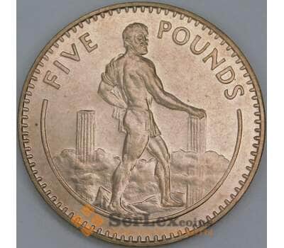 Гибралтар 5 фунтов 1989 КМ25 XF арт. 56418