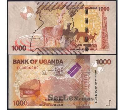 Банкнота Уганда 1000 шиллингов 2017 Р49 UNC арт. 37082