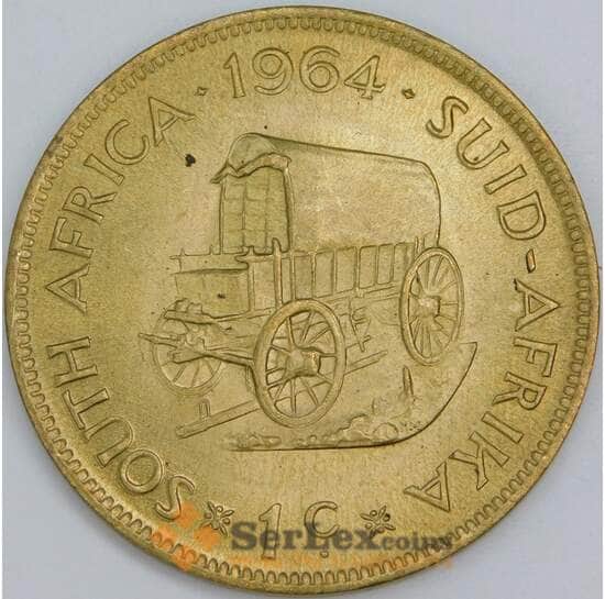 Южная Африка ЮАР 1 цент 1964 КМ57 UNC арт. 18112 Южная Африка ЮАР 1 цент 1964 КМ57 UNC арт. 18112