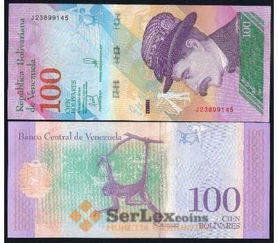 Банкнота Венесуэла 100 боливар 2018 Р106 UNC  арт. 17543