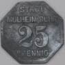Германия Нотгельд 25 пфеннигов 1917 MULHEIM (RUHR) арт. 23253