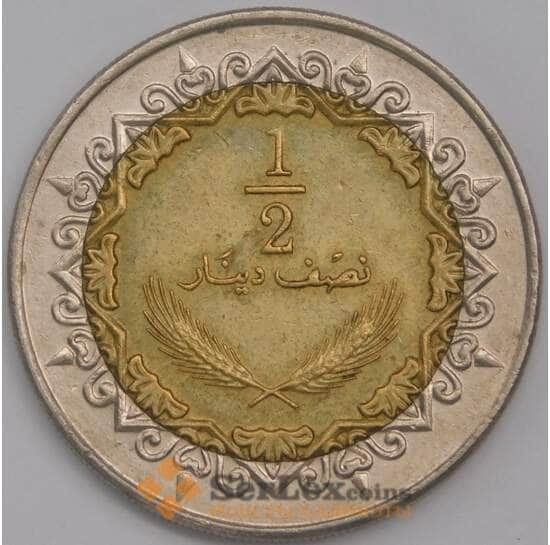 Ливия 1/2 динара 2004 КМ27 XF-AU арт. 41792