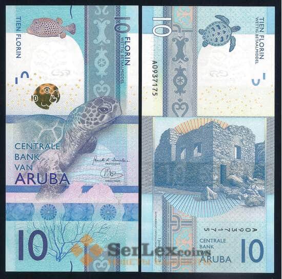 Аруба 10 флоринов 2019 Р21 UNC арт. 51871