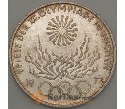Монета Германия 10 марок 1972 КМ135 Серебро Олимпиада Мюнхен'72 - Факел арт. 21201