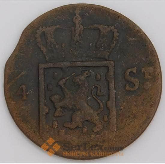 Нидерландская Индия монета 1/4 стивера 1825 КМ287 VF арт. 46166